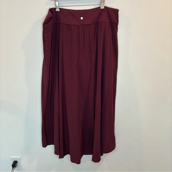 Halara Breezeful Skirt 3X Skirt High Waisted High Low Ruffle 2-in-1 Flow Midi - Picture 5 of 9